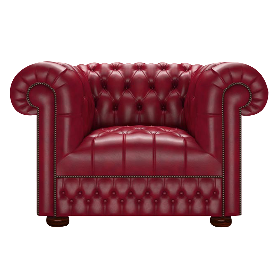 Cromwell Chesterfield Armchair Old English Gamay