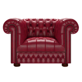 Cromwell Chesterfield Armchair Old English Gamay
