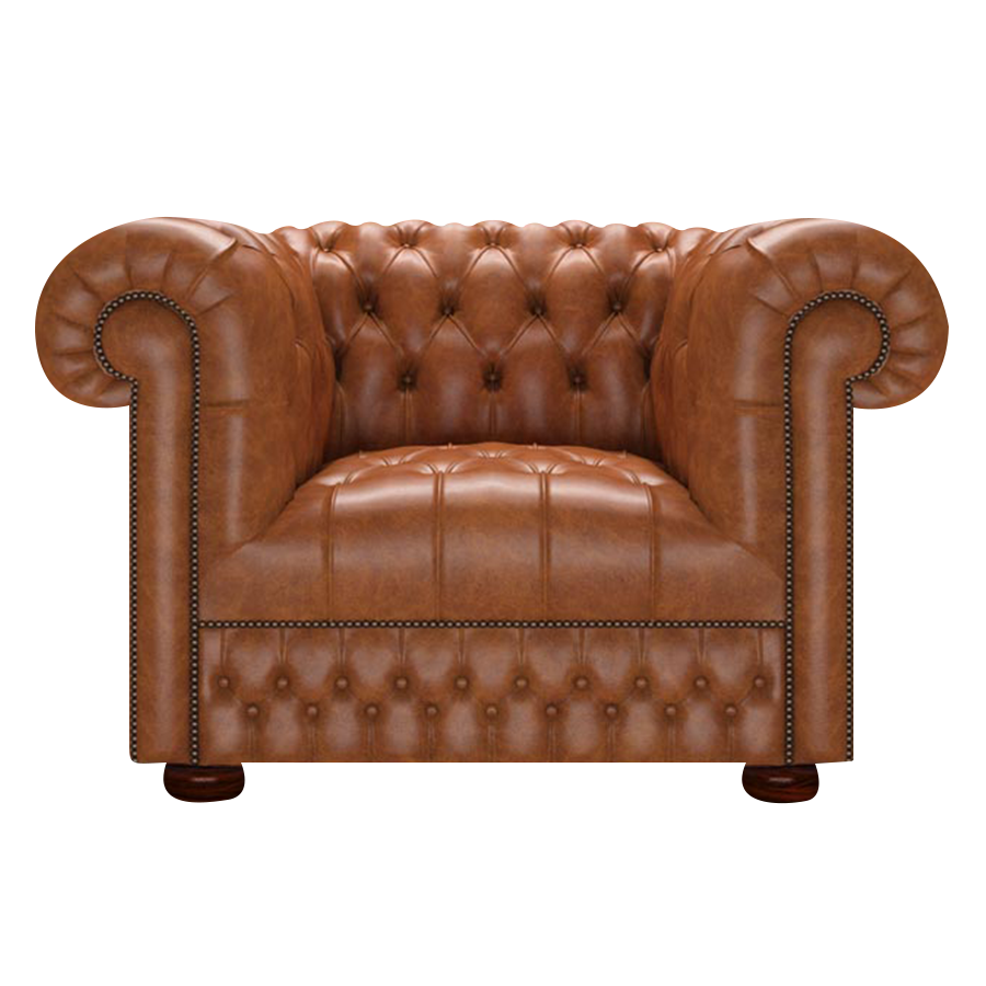 Cromwell Chesterfield Armchair Old English Saddle