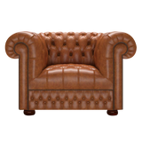 Cromwell Chesterfield Armchair Old English Saddle