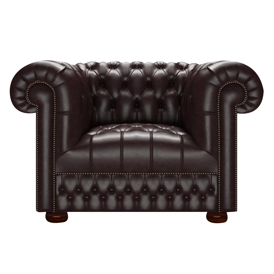 Cromwell Chesterfield Armchair Old English Smoke