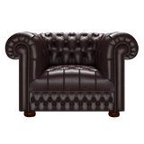 Cromwell Chesterfield Armchair Old English Smoke