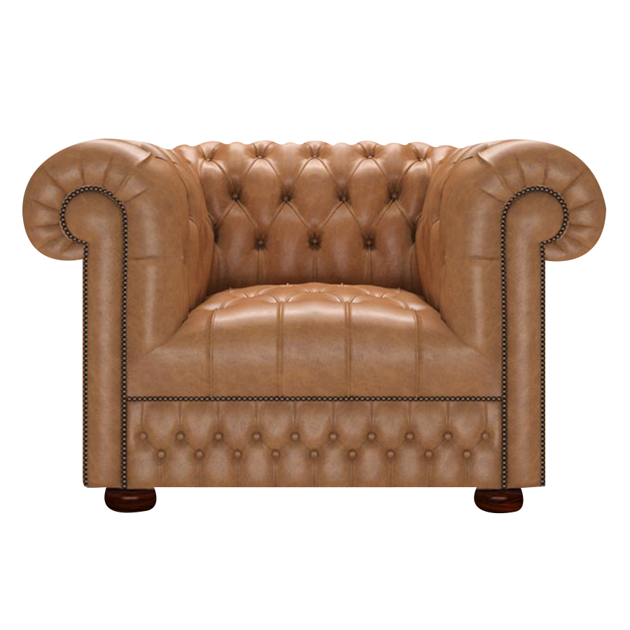 Cromwell Chesterfield Armchair Old English Tan
