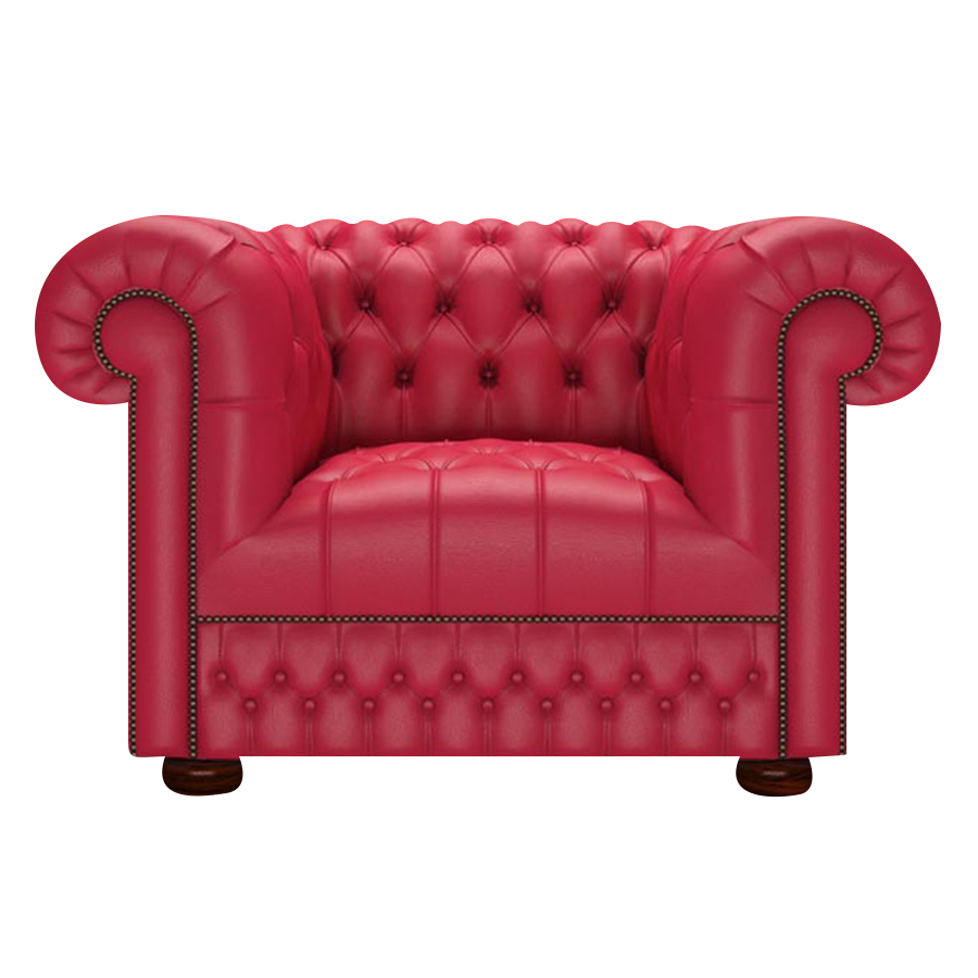 Cromwell Chesterfield Armchair Shelly Flame Red