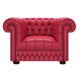 Cromwell Chesterfield Armchair Shelly Flame Red