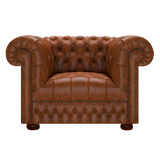 Cromwell Chesterfield Armchair Tudor Chestnut