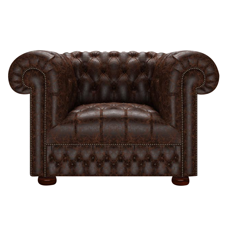 Cromwell Chesterfield Armchair Tudor Mahogany