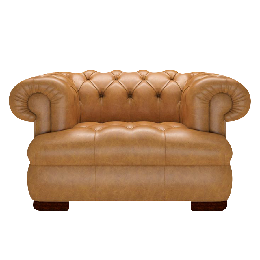 Drake Chesterfield Armchair Old English Buckskin