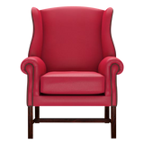 Drummond Chesterfield Armchair Shelly Flame Red