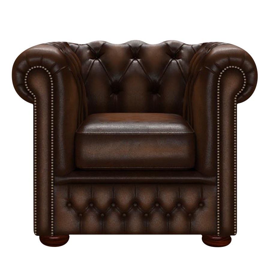Fleming Chesterfield Armchair Antique Autumn Tan
