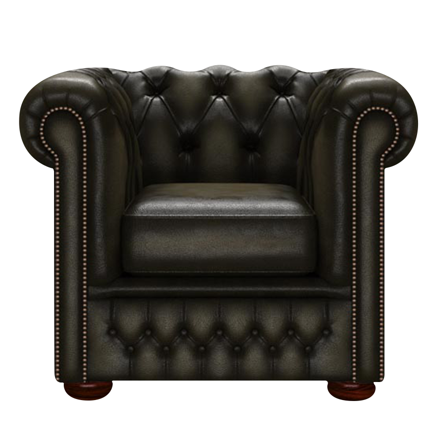 Fleming Chesterfield Armchair Antique Olive