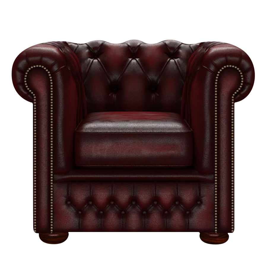 Fleming Chesterfield Armchair Antique Red