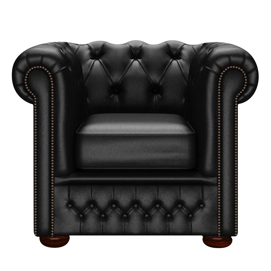 Fleming Chesterfield Armchair Birch Black