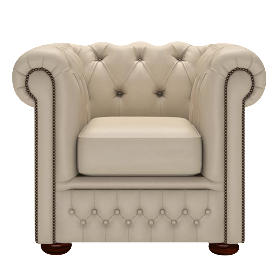 Fleming Chesterfield Armchair Birch Blush Beige