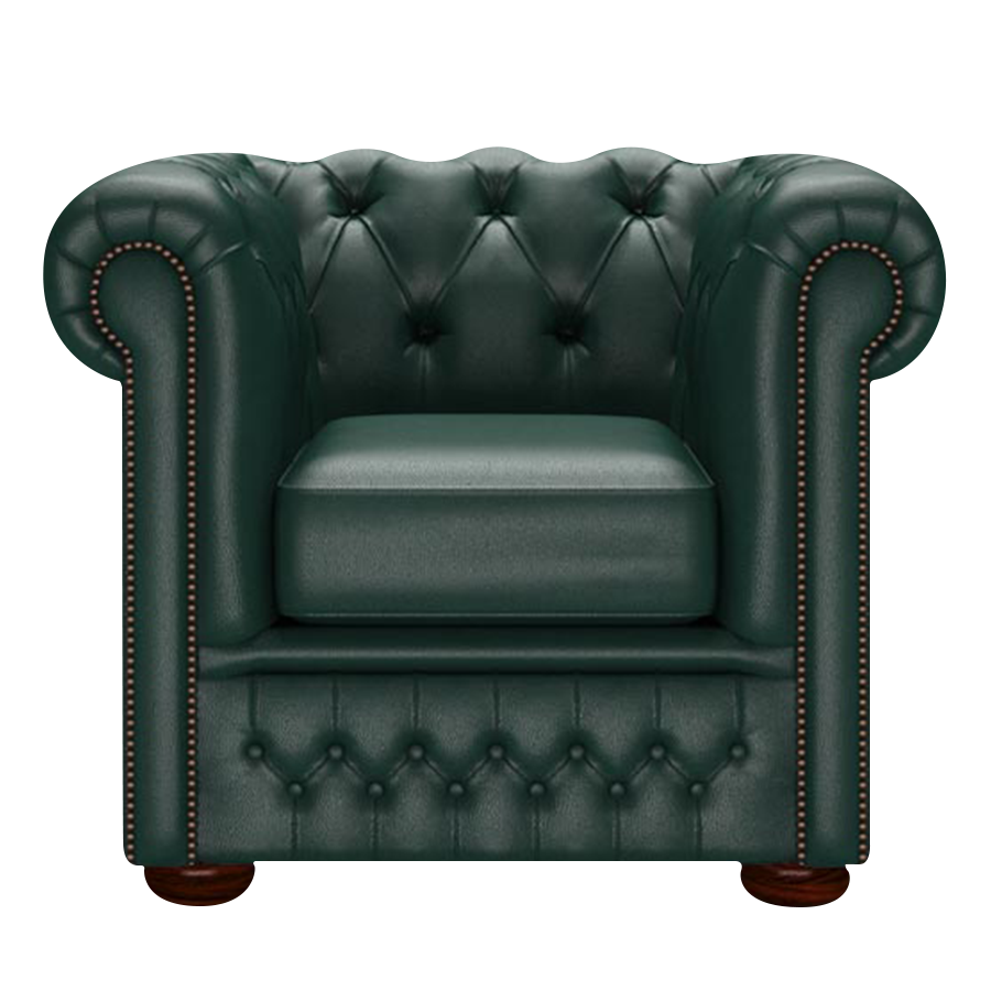 Fleming Chesterfield Armchair Birch Forest Green