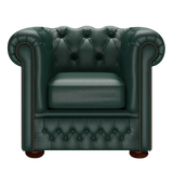 Fleming Chesterfield Armchair Birch Forest Green