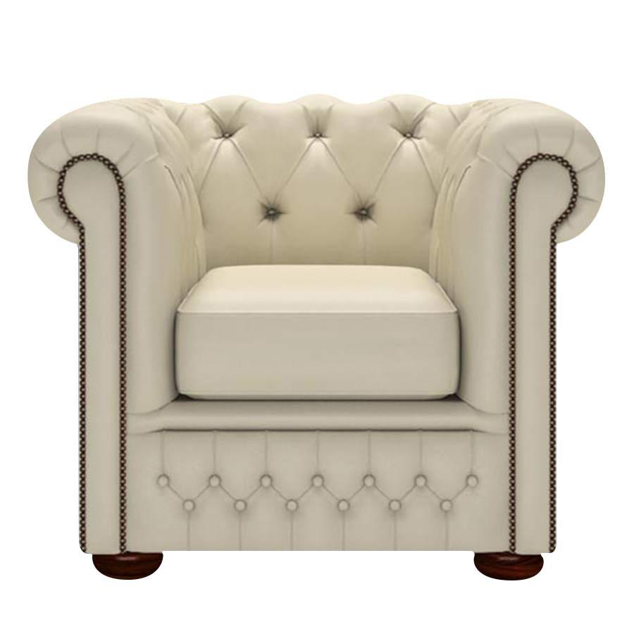 Fleming Chesterfield Armchair Birch Ivory