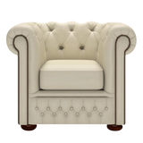 Fleming Chesterfield Armchair Birch Ivory