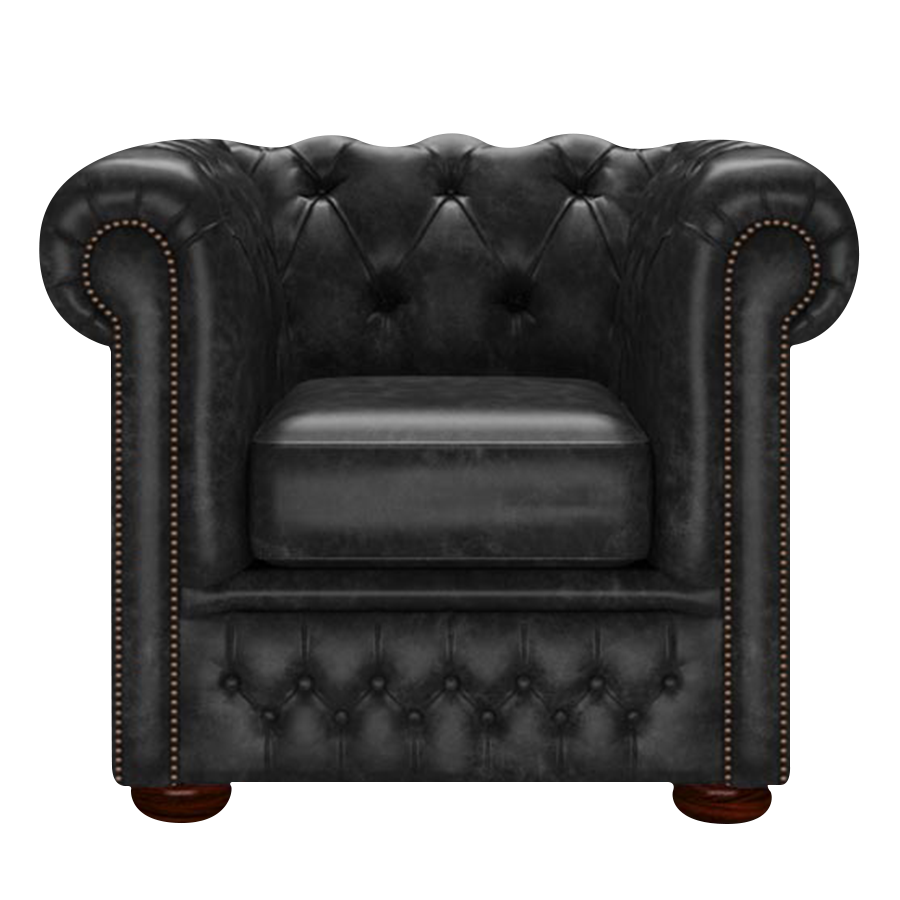 Fleming Chesterfield Armchair Etna Black