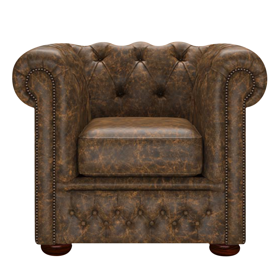 Fleming Chesterfield Armchair Etna Brandy