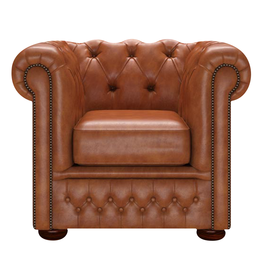 Fleming Chesterfield Armchair Old English Bruciato