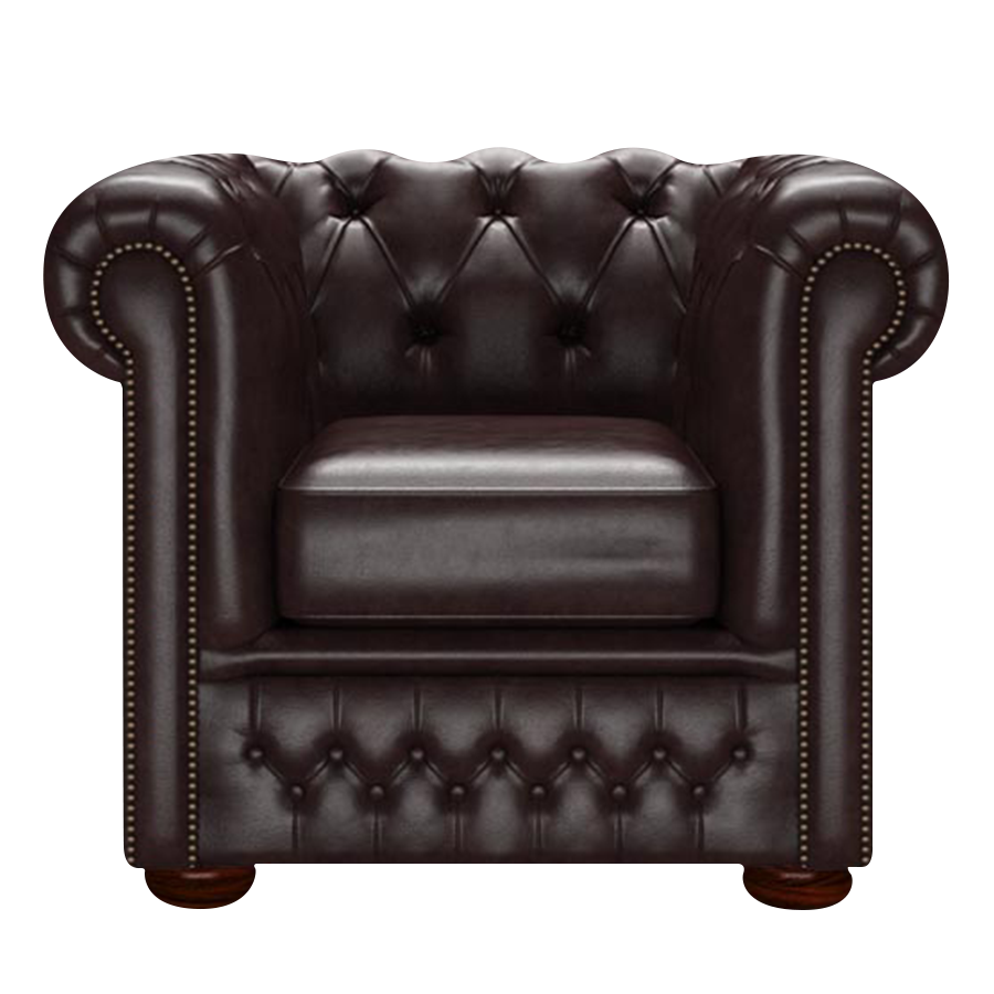 Fleming Chesterfield Armchair Old English Smoke