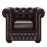 Fleming Chesterfield Armchair Old English Smoke