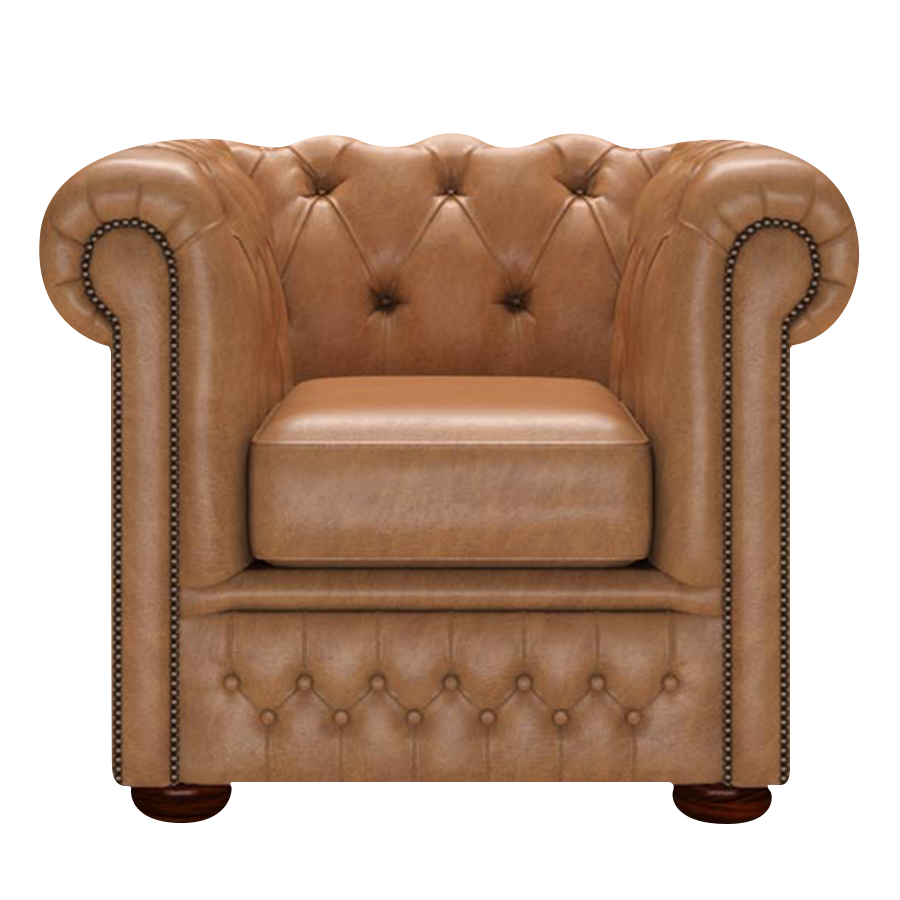 Fleming Chesterfield Armchair Old English Tan