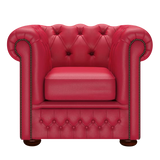 Fleming Chesterfield Armchair Shelly Flame Red