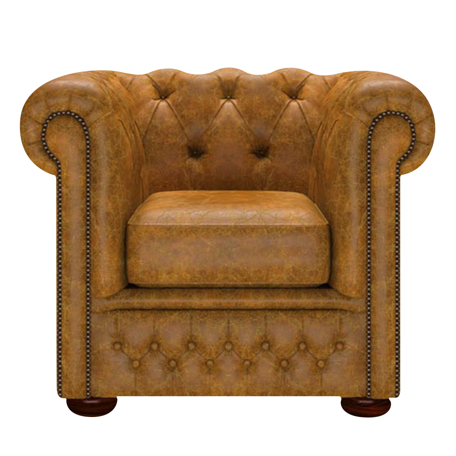 Fleming Chesterfield Armchair Tudor Mustard