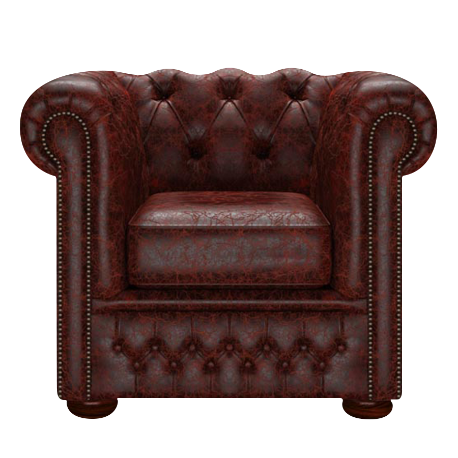 Fleming Chesterfield Armchair Tudor Oxblood