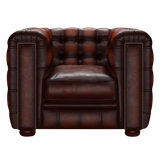 Kingsley Chesterfield Armchair Antique Chestnut