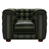 Kingsley Chesterfield Armchair Antique Green