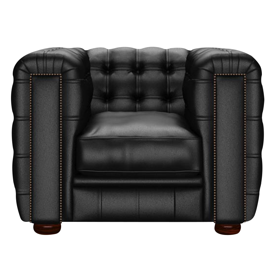 Kingsley Chesterfield Armchair Birch Black