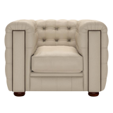 Kingsley Chesterfield Armchair Birch Blush Beige