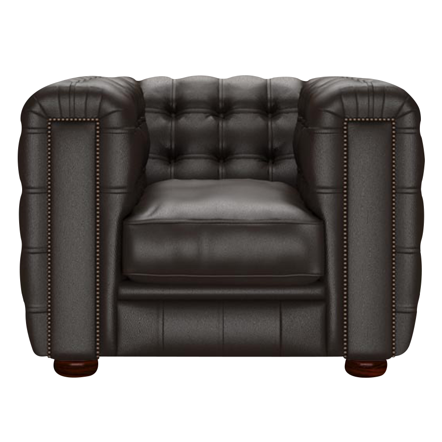 Kingsley Chesterfield Armchair Birch Brown