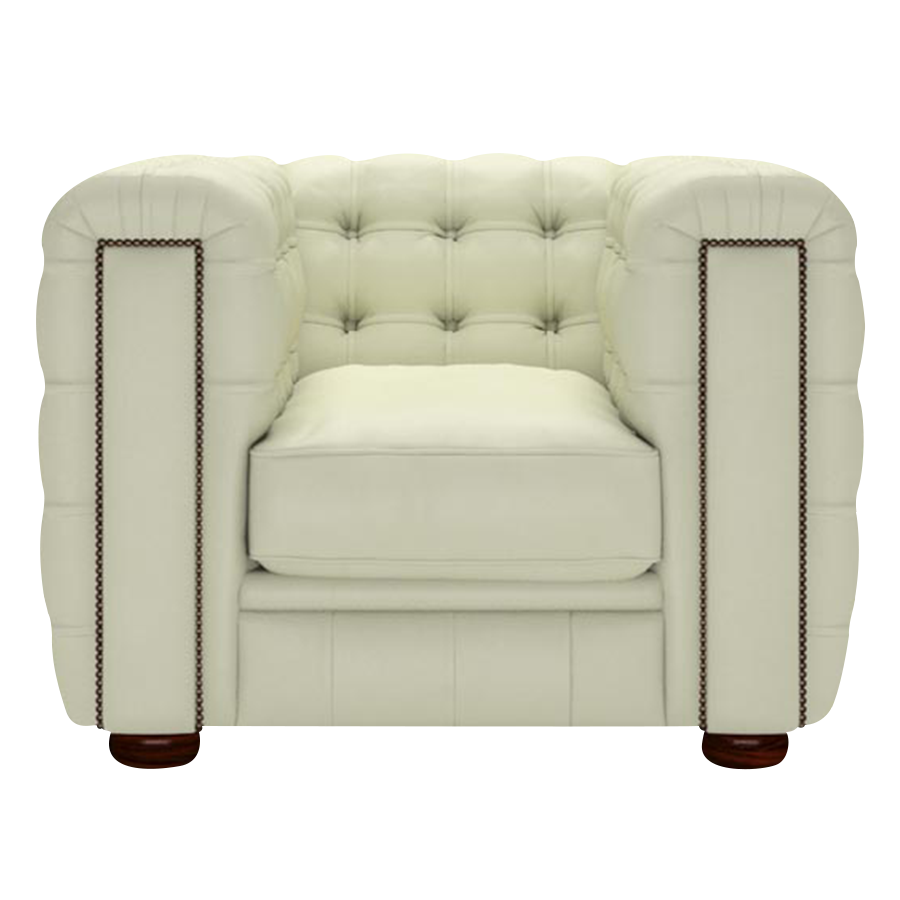 Kingsley Chesterfield Armchair Birch Cream