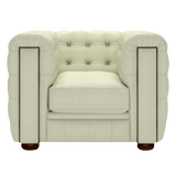 Kingsley Chesterfield Armchair Birch Cream