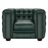 Kingsley Chesterfield Armchair Birch Forest Green