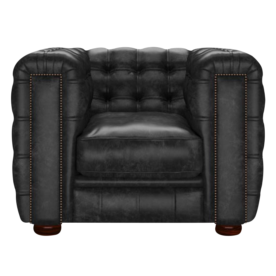 Kingsley Chesterfield Armchair Etna Black