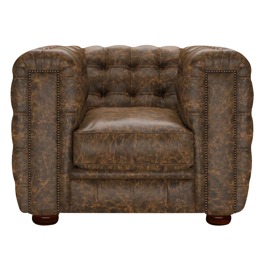 Kingsley Chesterfield Armchair Etna Brandy