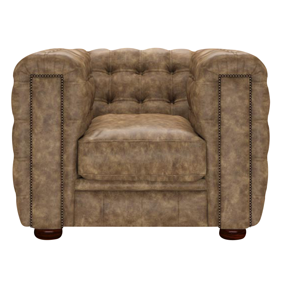 Kingsley Chesterfield Armchair Etna Camel