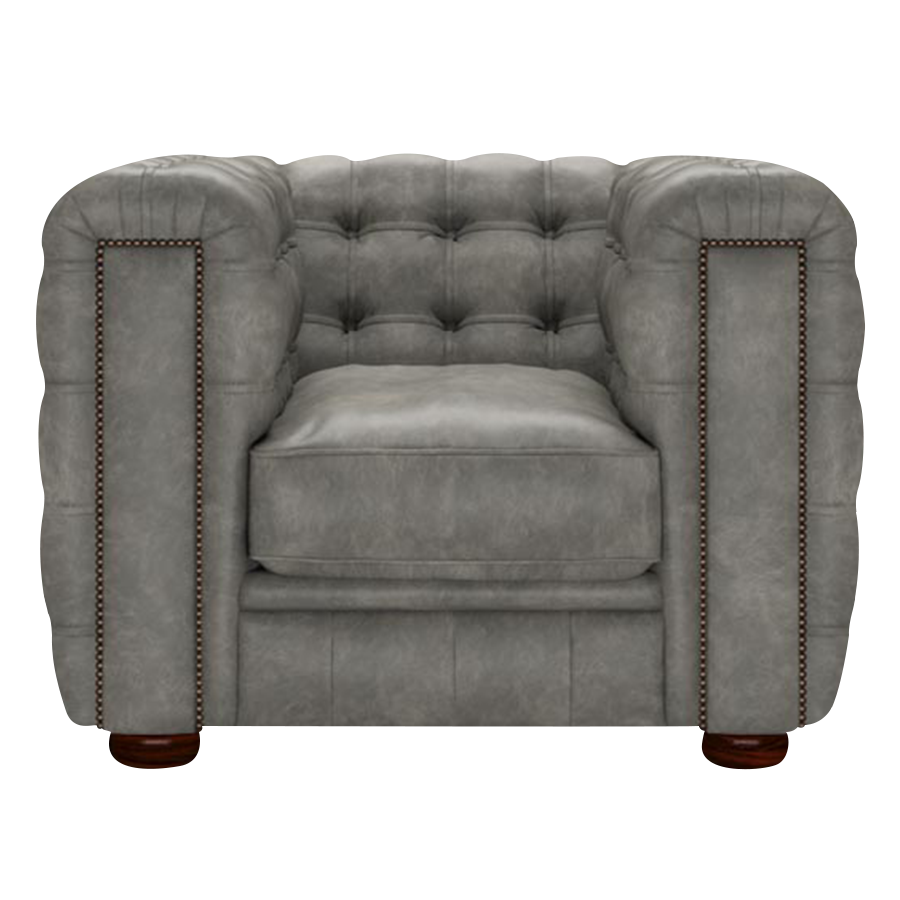Kingsley Chesterfield Armchair Etna Grey