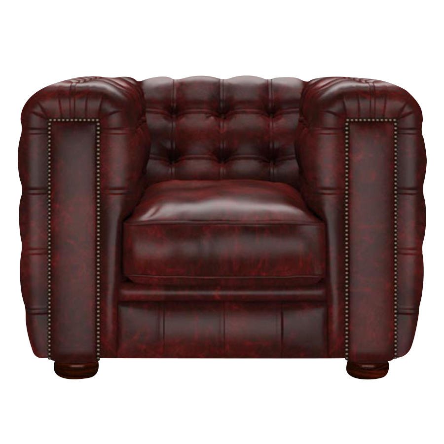 Kingsley Chesterfield Armchair Etna Red