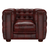 Kingsley Chesterfield Armchair Etna Red