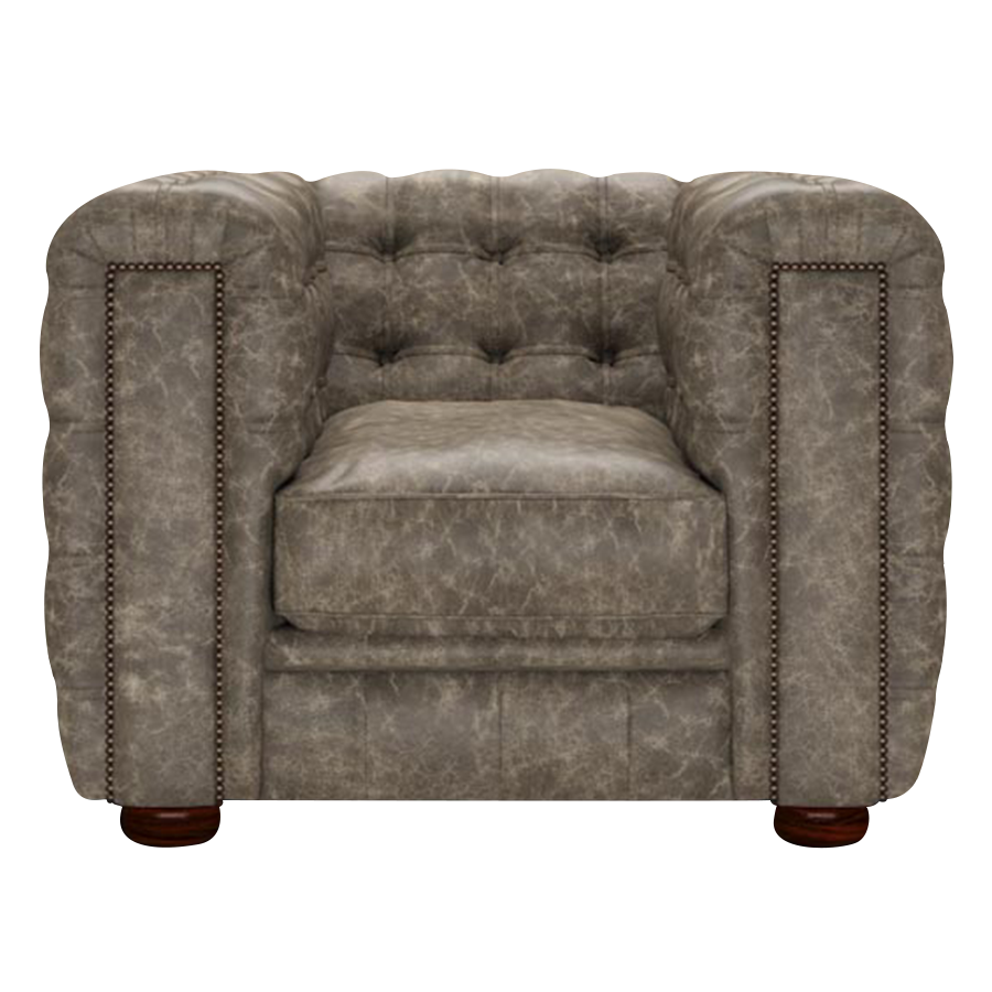 Kingsley Chesterfield Armchair Etna Taupe