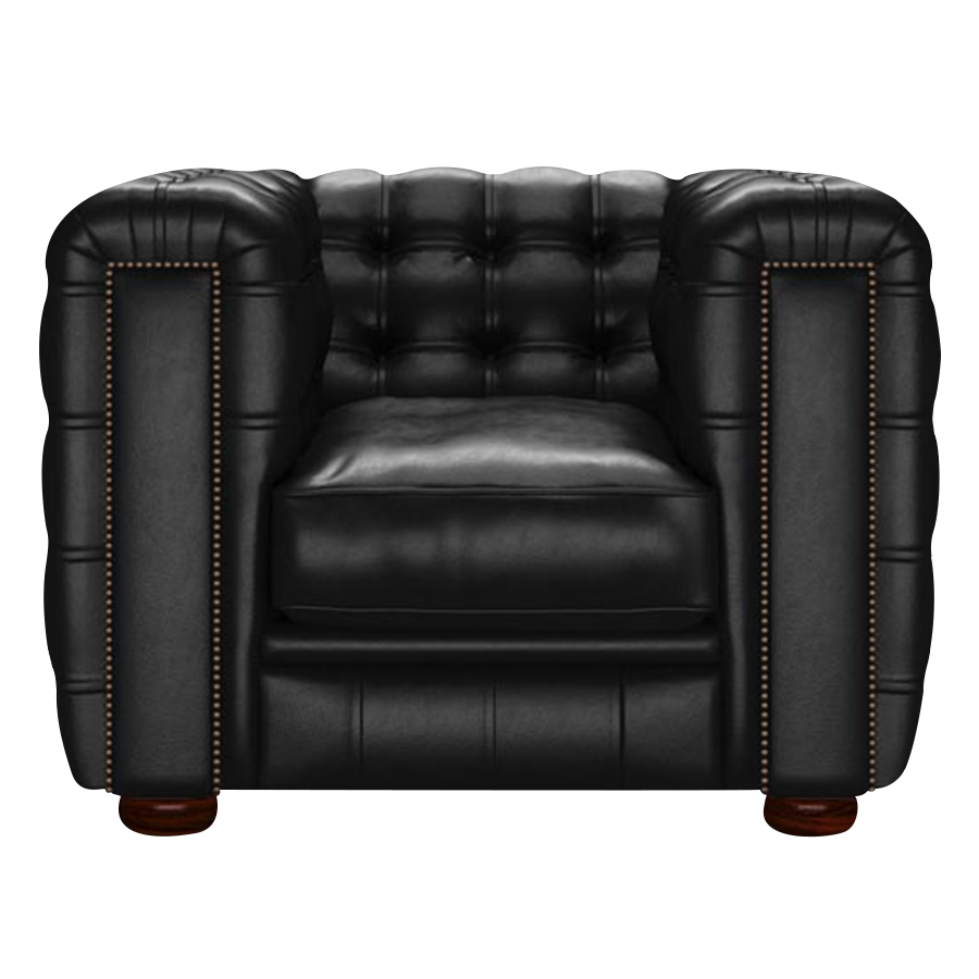 Kingsley Chesterfield Armchair Old English Black