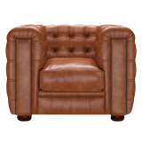 Kingsley Chesterfield Armchair Old English Bruciato