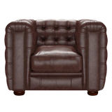 Kingsley Chesterfield Armchair Old English Dark Brown