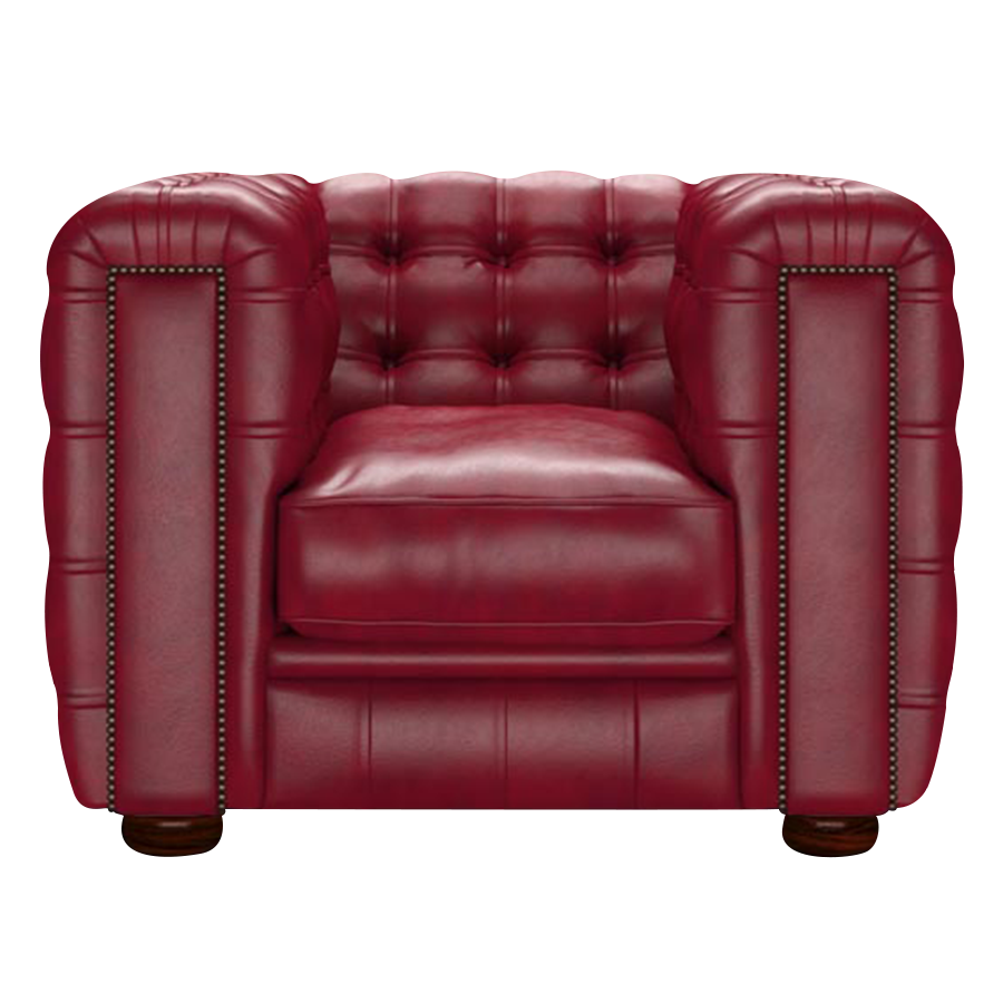 Kingsley Chesterfield Armchair Old English Gamay